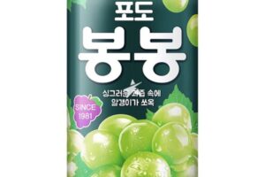 ヘテ　ぶどうボンボン 340ml 韓国人気果肉入りフルーツジュース
