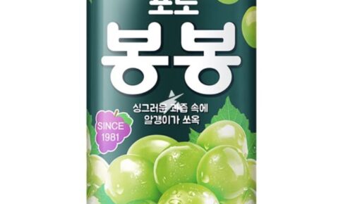 ヘテ　ぶどうボンボン 340ml 韓国人気果肉入りフルーツジュース