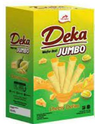 Deka ドリアン味ウエハース 14g×20 - Deka Wafer Roll Durian / Deka Wafer Roll Jumbo Cheesy Durian 14gx20（12×2cs）