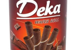Deka チョコウエハース缶 300g - チョコぎっしりサクサク食感 / Deka Wafer Roll Can Choco Choco 300g（12×2cs）