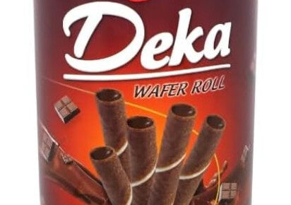 Deka チョコウエハース缶 300g - チョコぎっしりサクサク食感 / Deka Wafer Roll Can Choco Choco 300g（12×2cs）