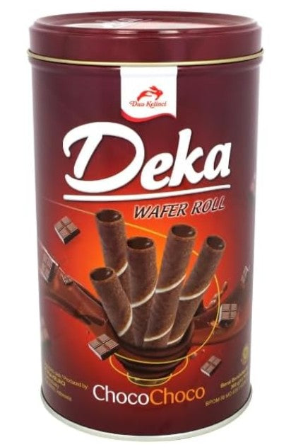 Deka チョコウエハース缶 300g - チョコぎっしりサクサク食感 / Deka Wafer Roll Can Choco Choco 300g（12×2cs）