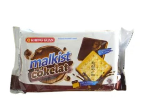 Khong Guan チョコ味クラッカー 120g - 程良い塩気と甘みが絶妙な本場の味 / Khong Guan Malkist Salut Cokelat 120g