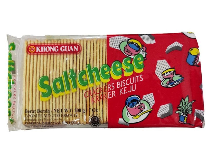 Khong Guan ソルトチーズ 200g - 濃厚チーズが広がる絶品ビスケット / Khong Guan Saltcheese Keju 200g
